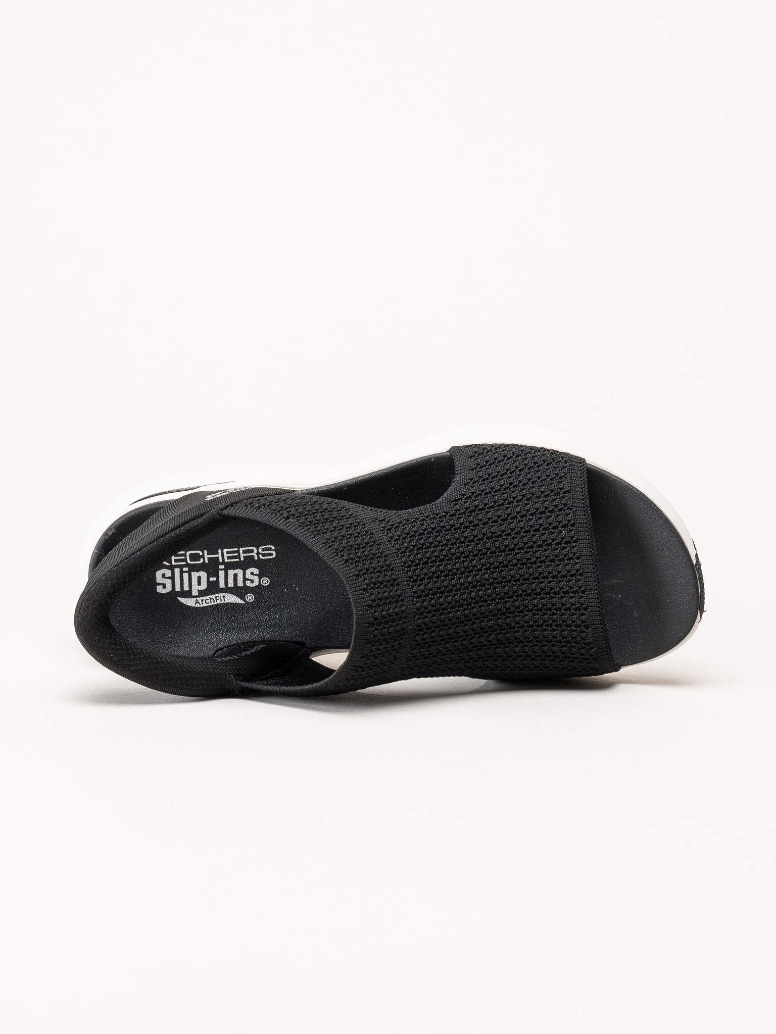 Skechers - Arch Fit - Svarta slip-in sandaler