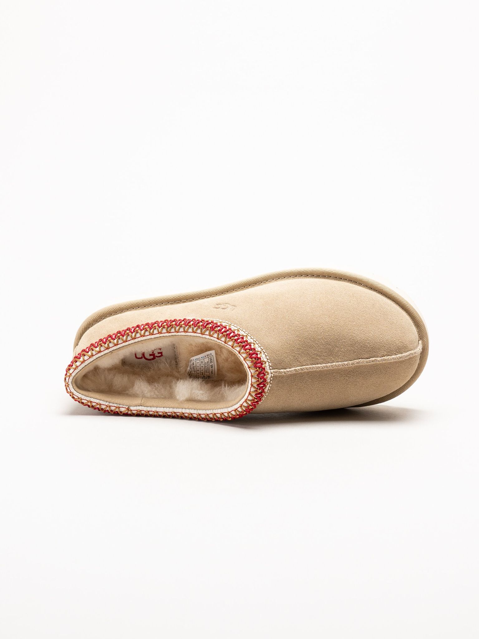 UGG - W Tasman II - Beige fårskinnsfodrade tofflor