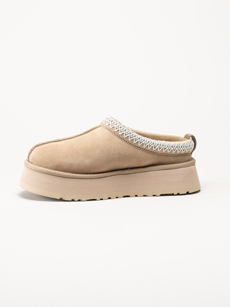UGG - W Tazz II - Beige fårskinnsfodrade tofflor i mocka