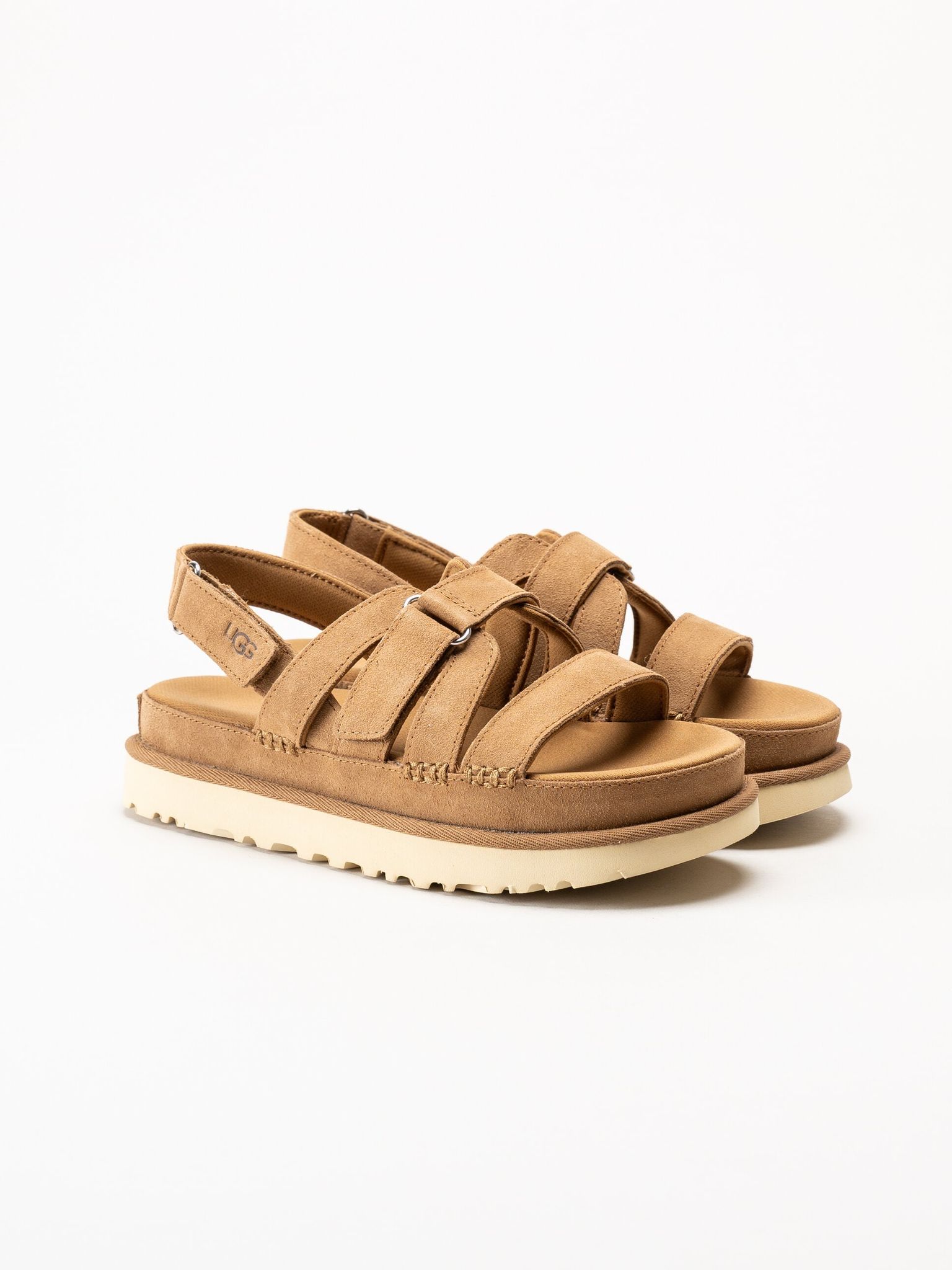 UGG - W Goldenstar Gleam - Bruna remsandaler i mocka