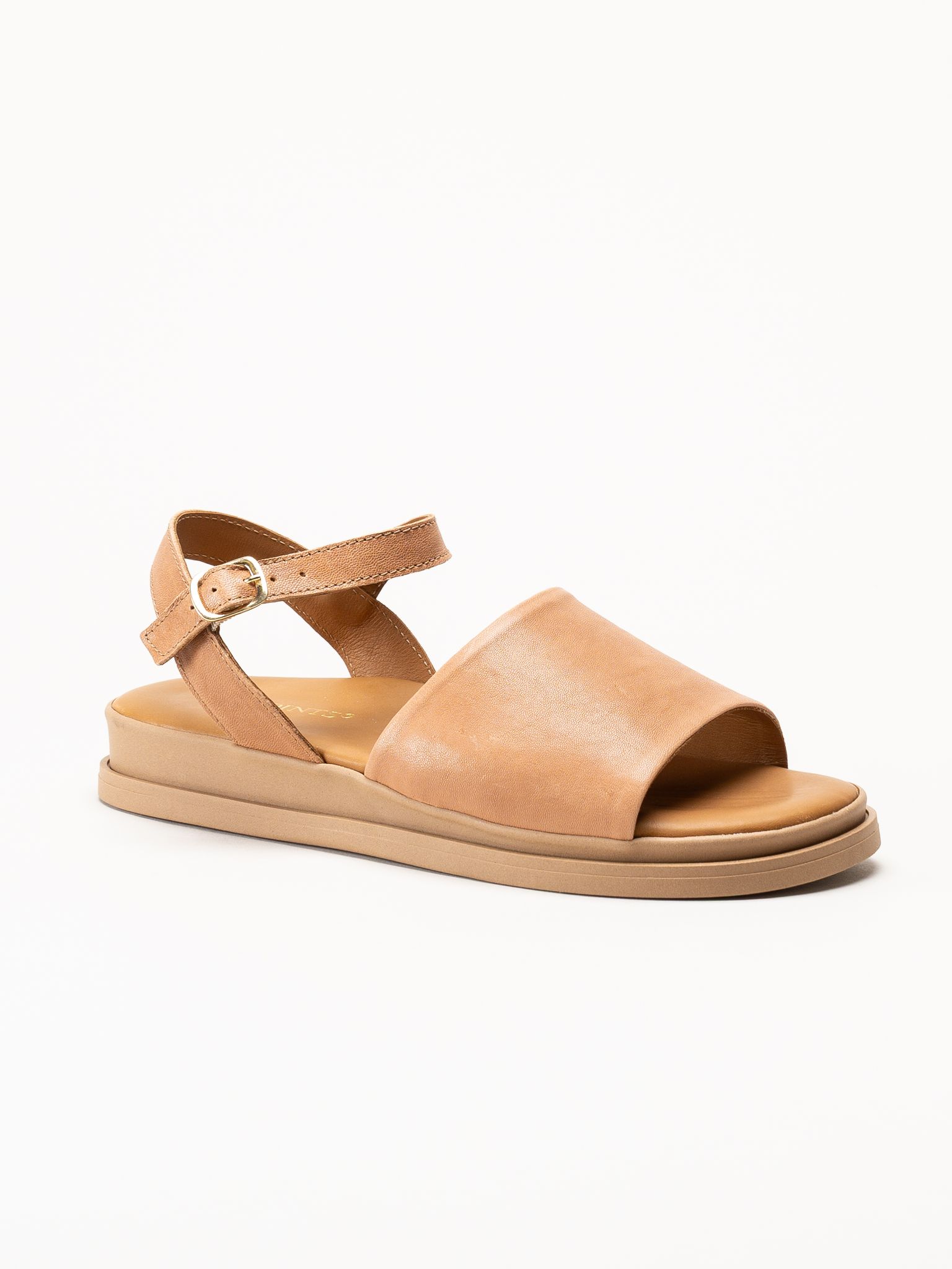 Ten Points - Alma - Ljusbruna skinnsandaler