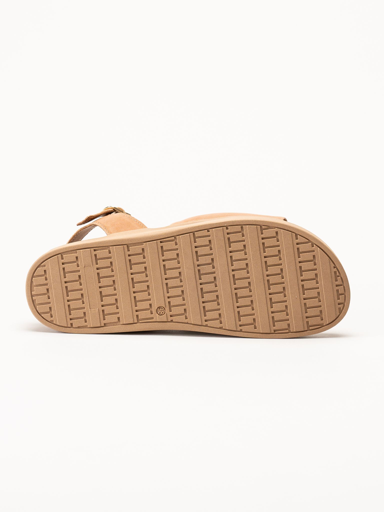 Ten Points - Alma - Ljusbruna skinnsandaler