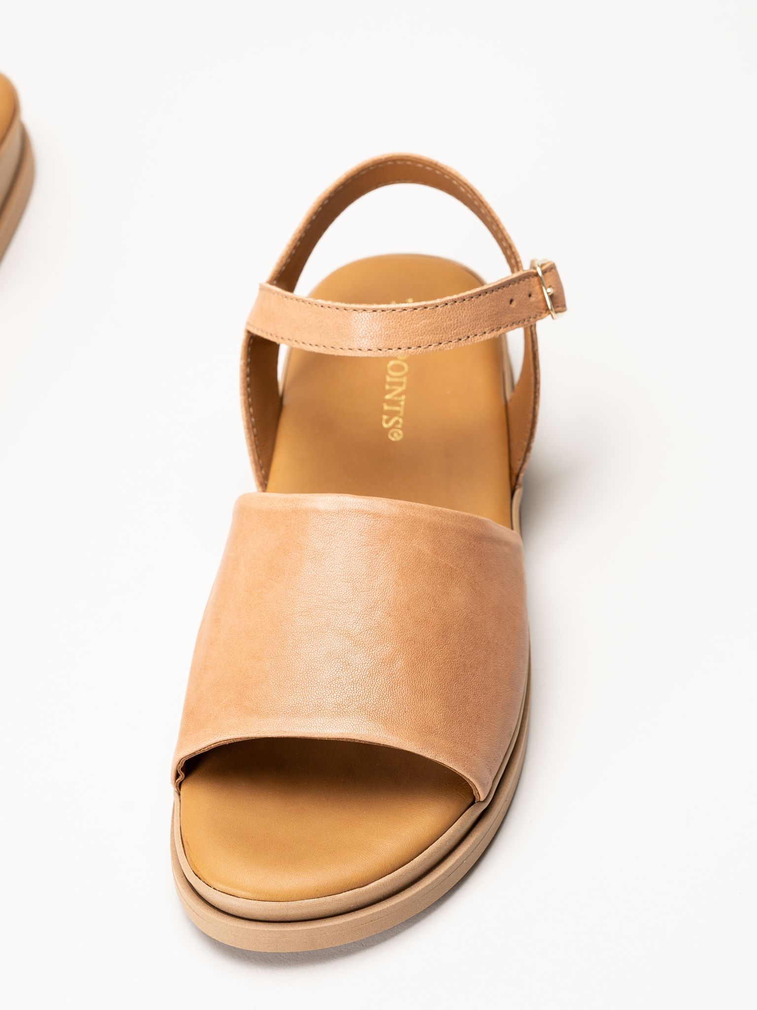 Ten Points - Alma - Ljusbruna skinnsandaler
