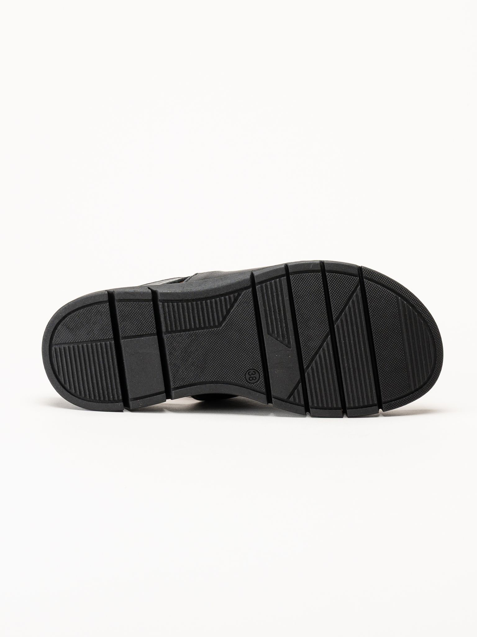 Ten Points - Julia - Svarta sandaler i skinn