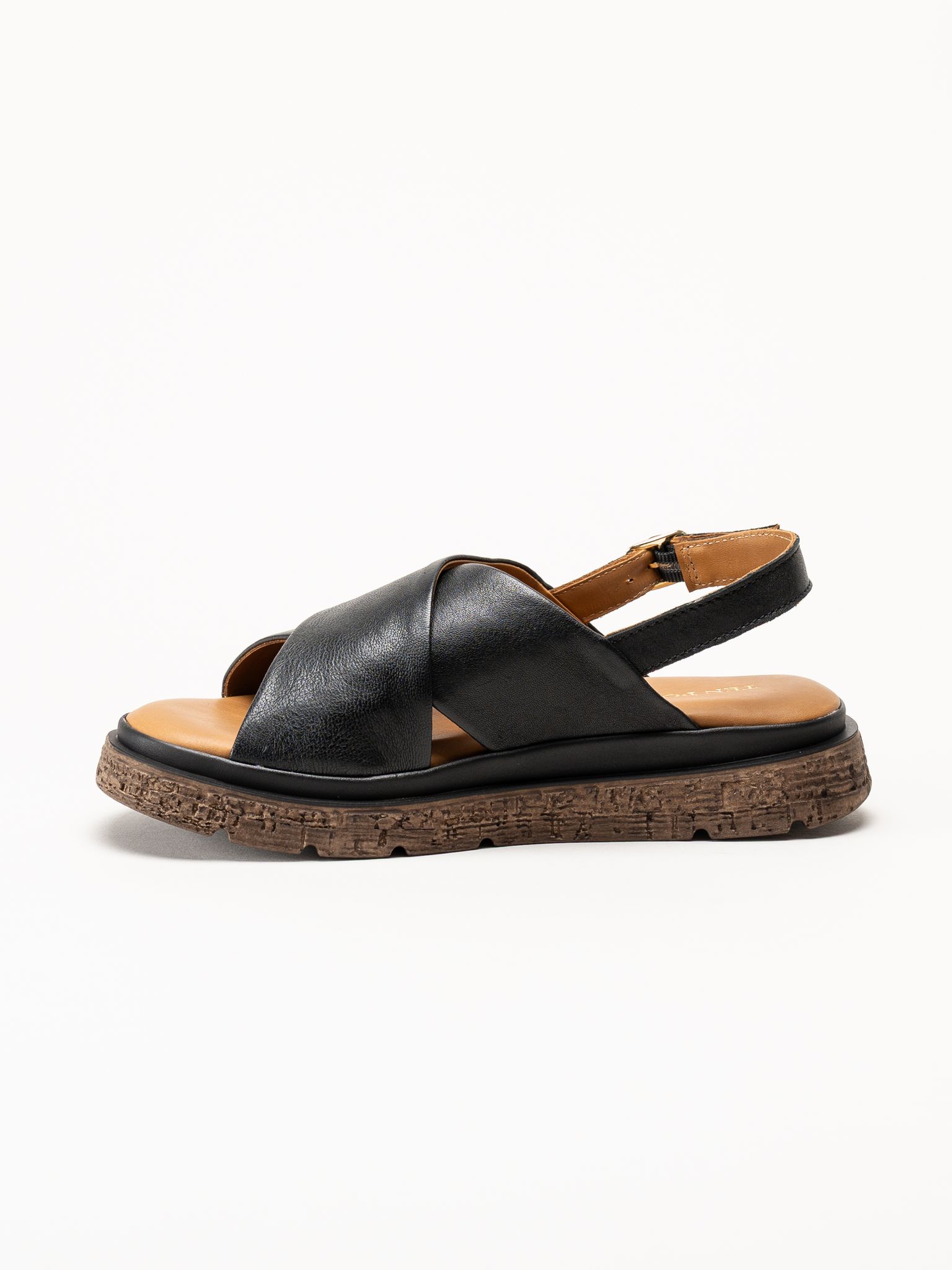 Ten Points - Mona - Svarta skinnsandaler