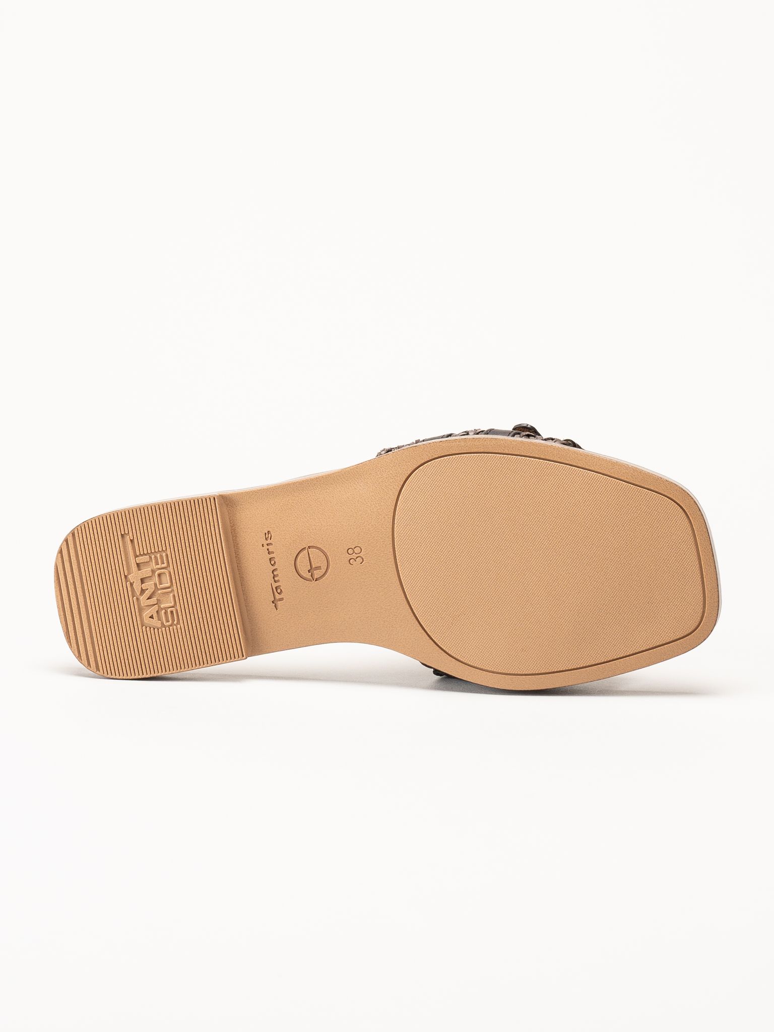 Tamaris - Mörkbruna slip in sandaler