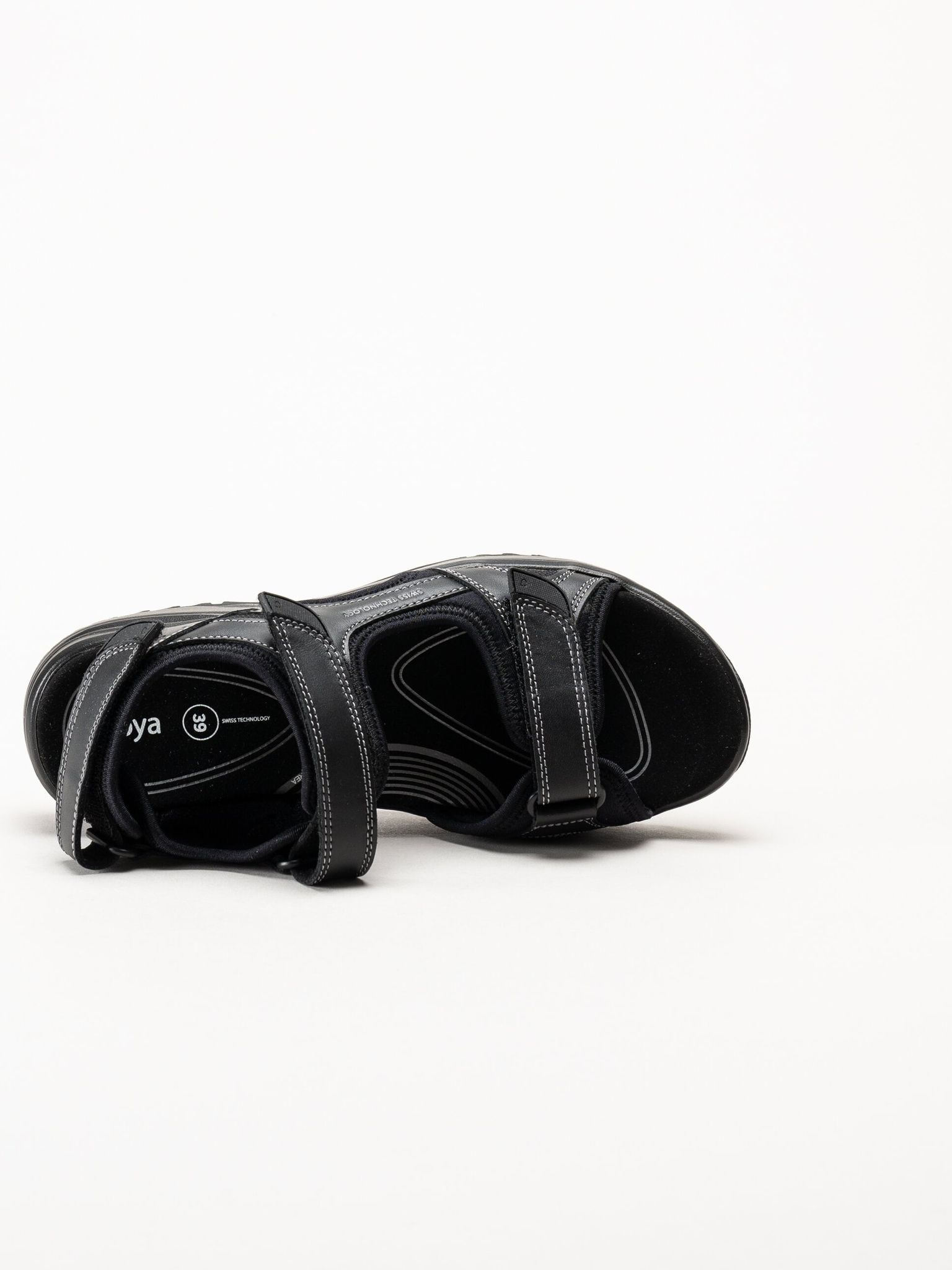 Joya - Komodo II - Svarta sandaler i skinn