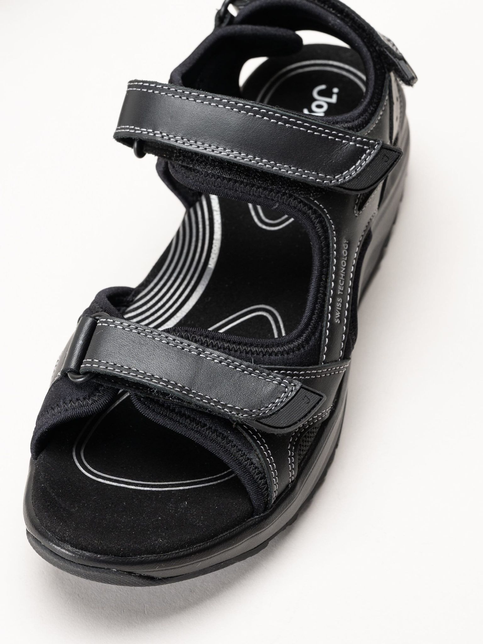 Joya - Komodo II - Svarta sandaler i skinn