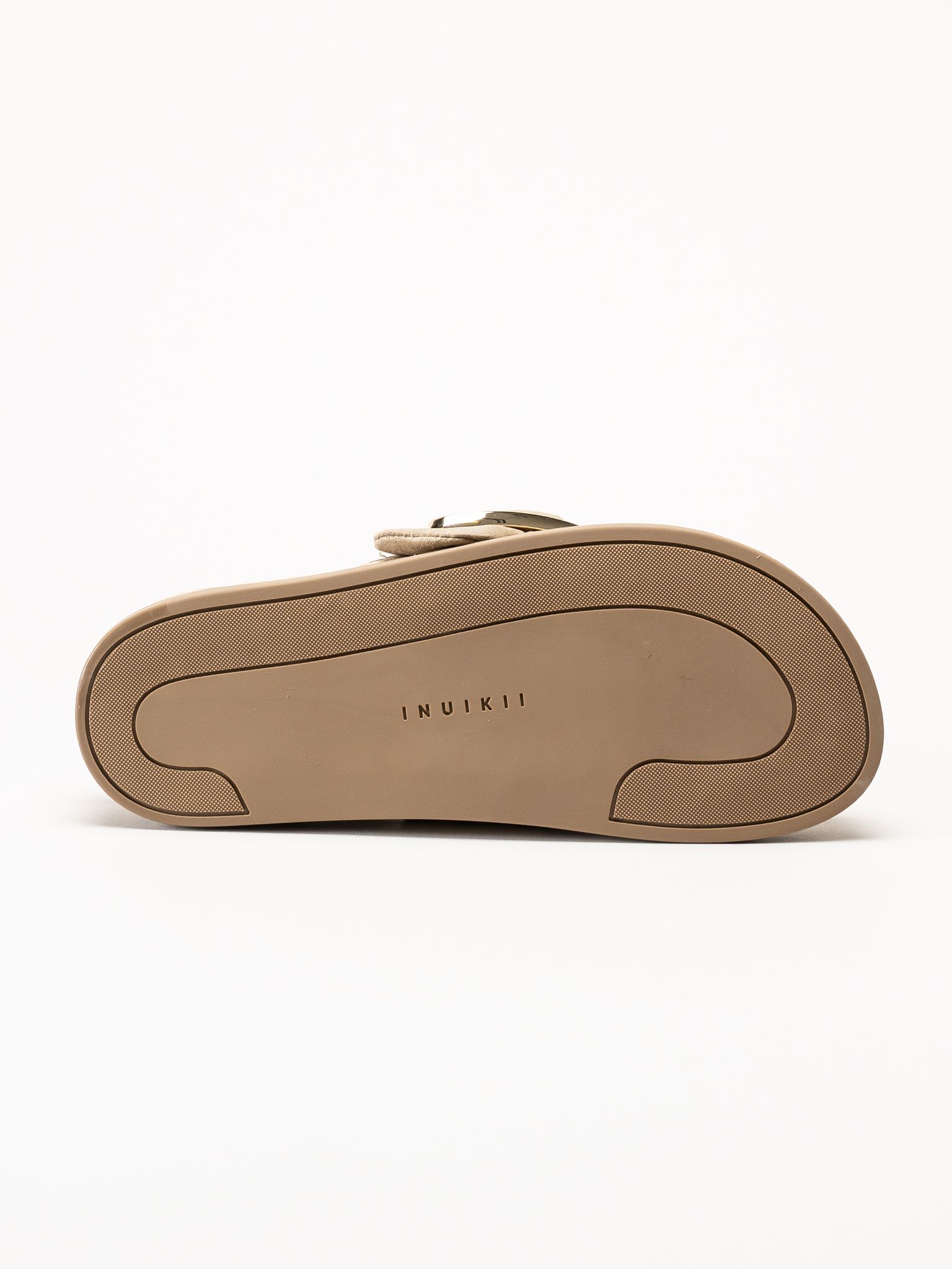 Inuikii - Mule Soft - Beige mule med guldigt spänne