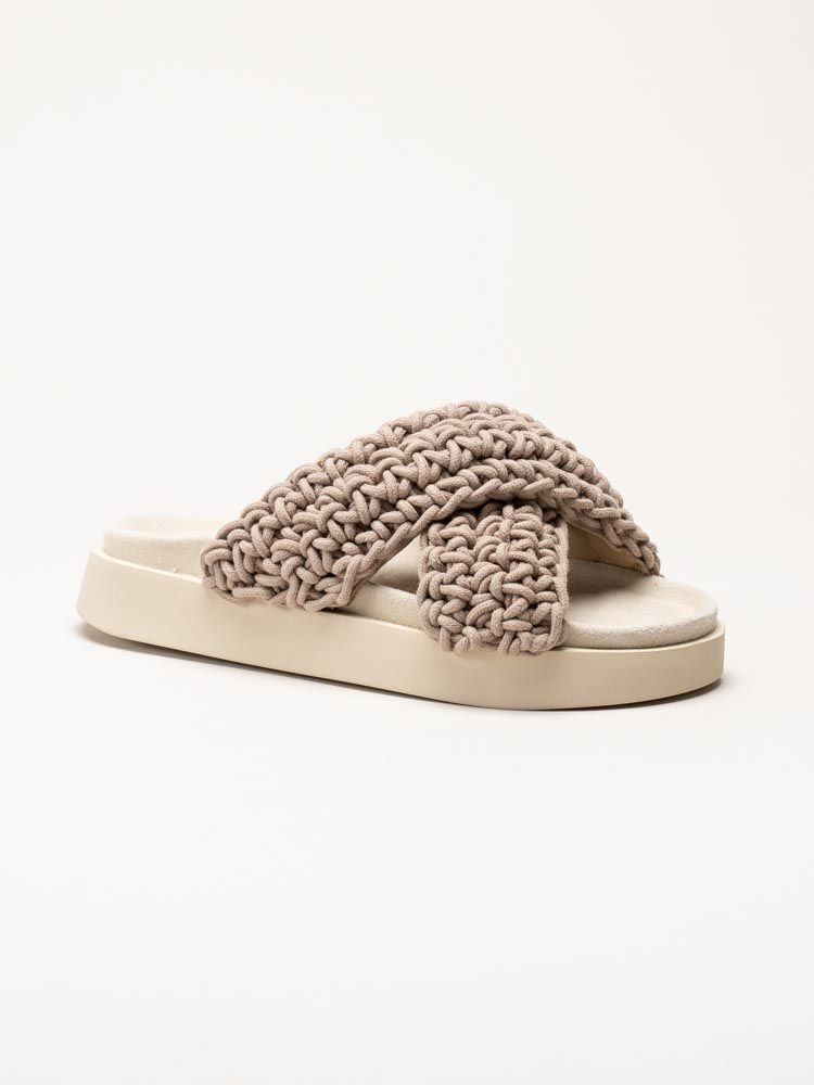 Inuikii - Woven - Beige virkade sandaler
