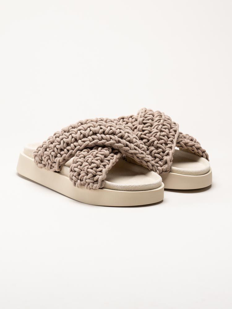 Inuikii - Woven - Beige virkade sandaler