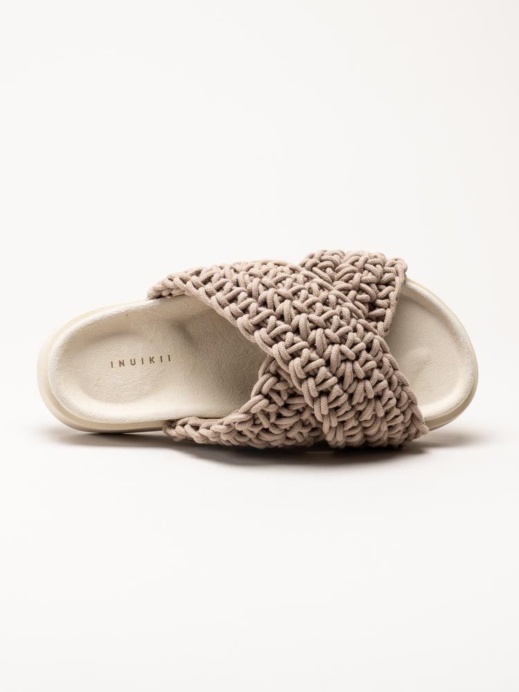 Inuikii - Woven - Beige virkade sandaler