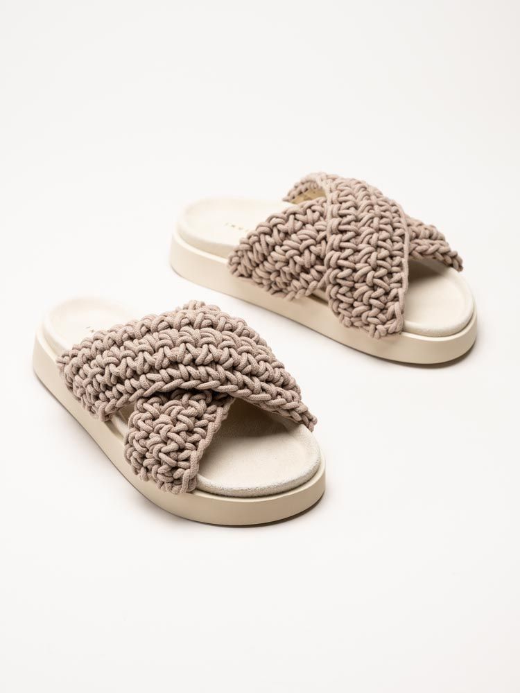Inuikii - Woven - Beige virkade sandaler