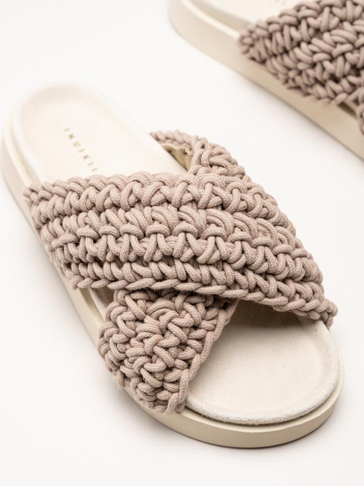 Inuikii - Woven - Beige virkade sandaler