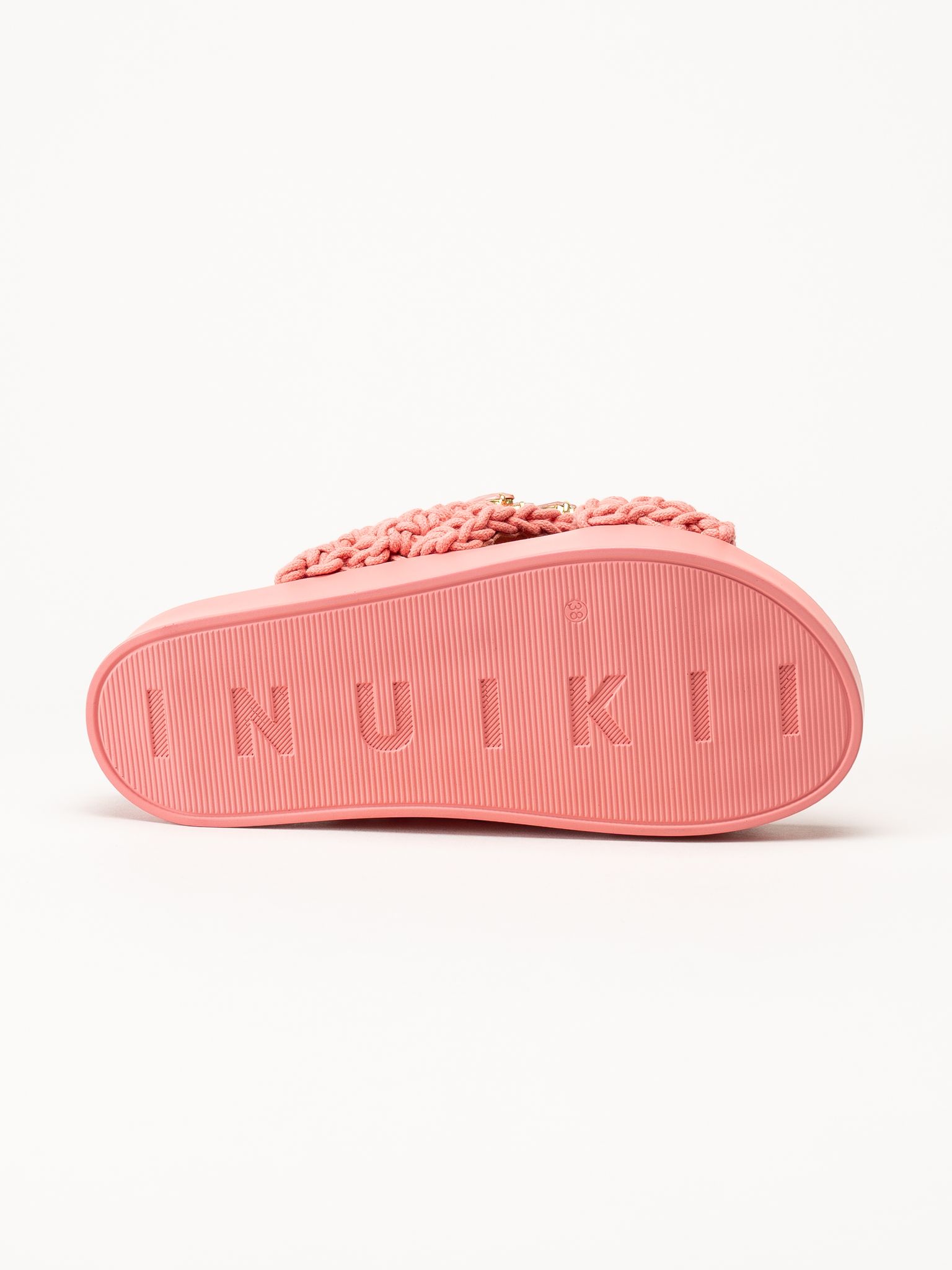 Inuikii - Woven Stones - Rosa slip in sandaler i virkad textil