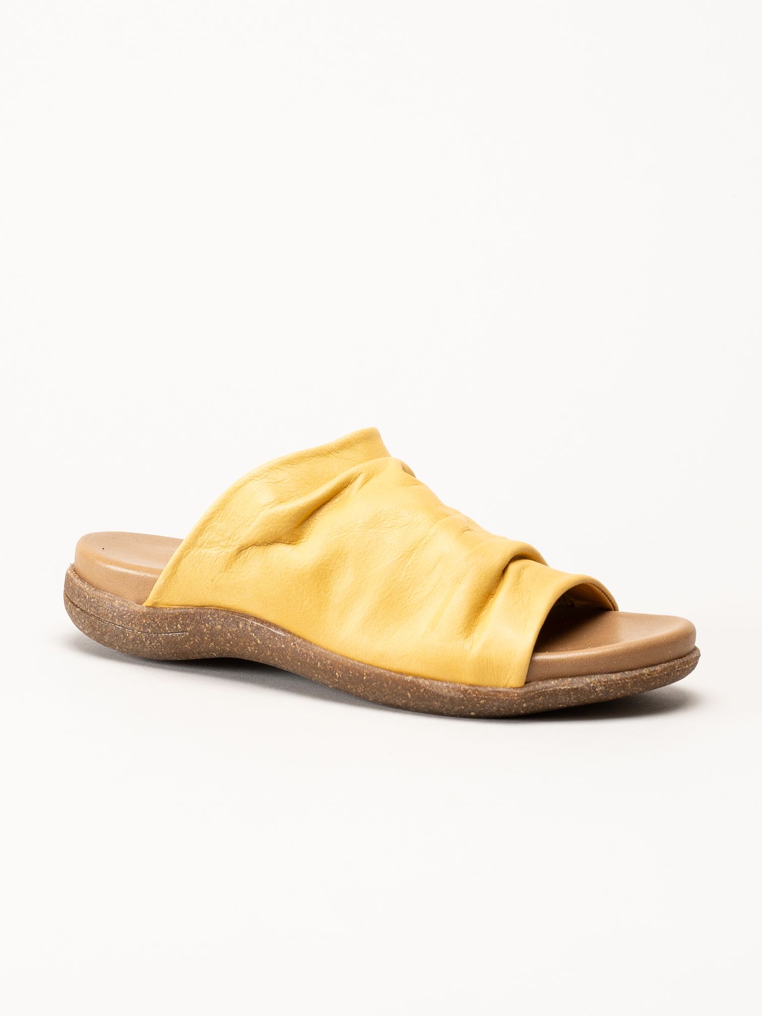 Andrea Conti - Gula sandaler i skinn