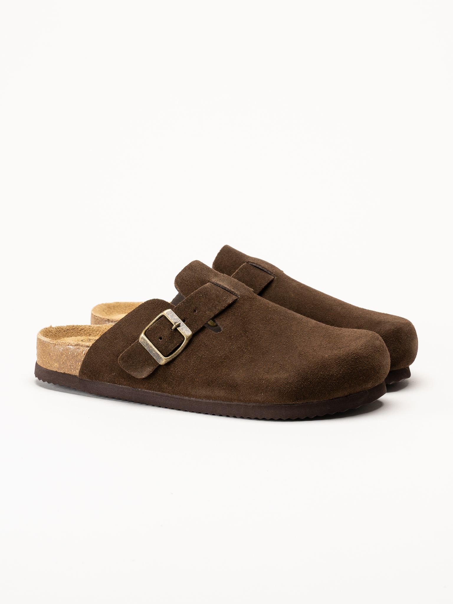 CpH Comfort - Mörkbruna sandaler i mocka