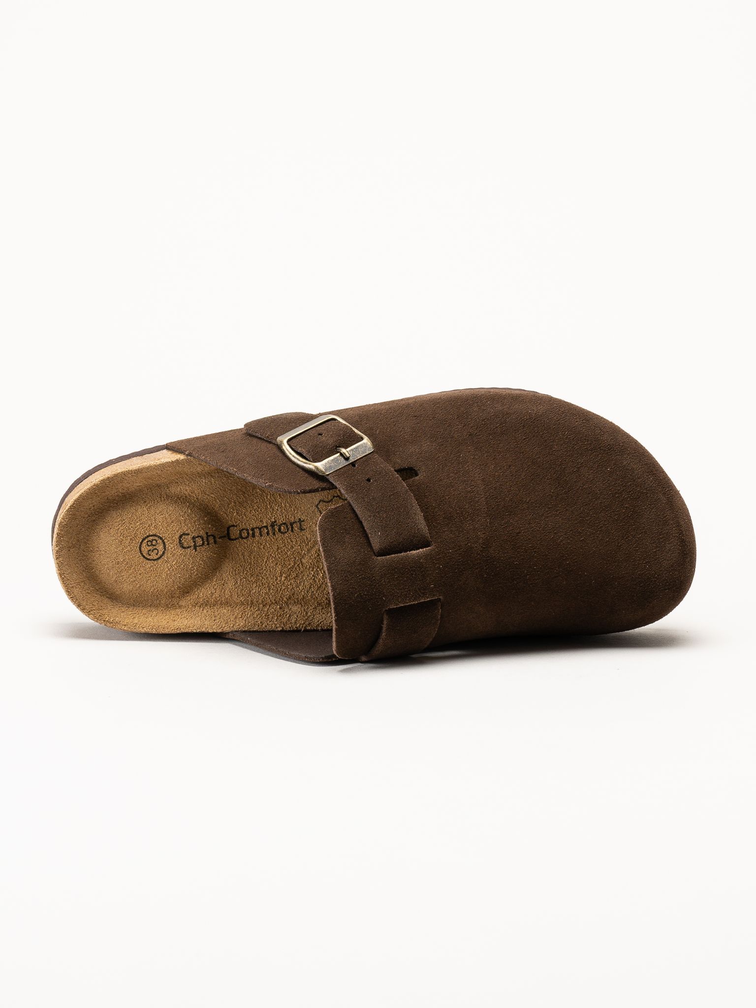CpH Comfort - Mörkbruna sandaler i mocka