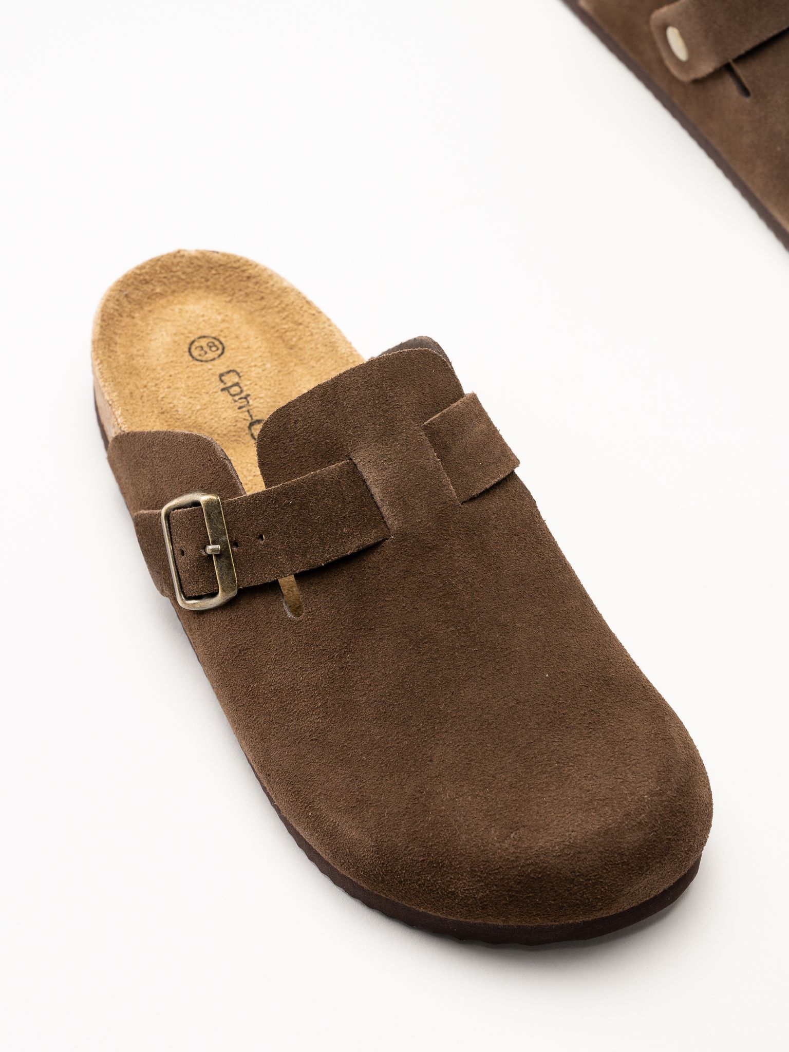 CpH Comfort - Mörkbruna sandaler i mocka