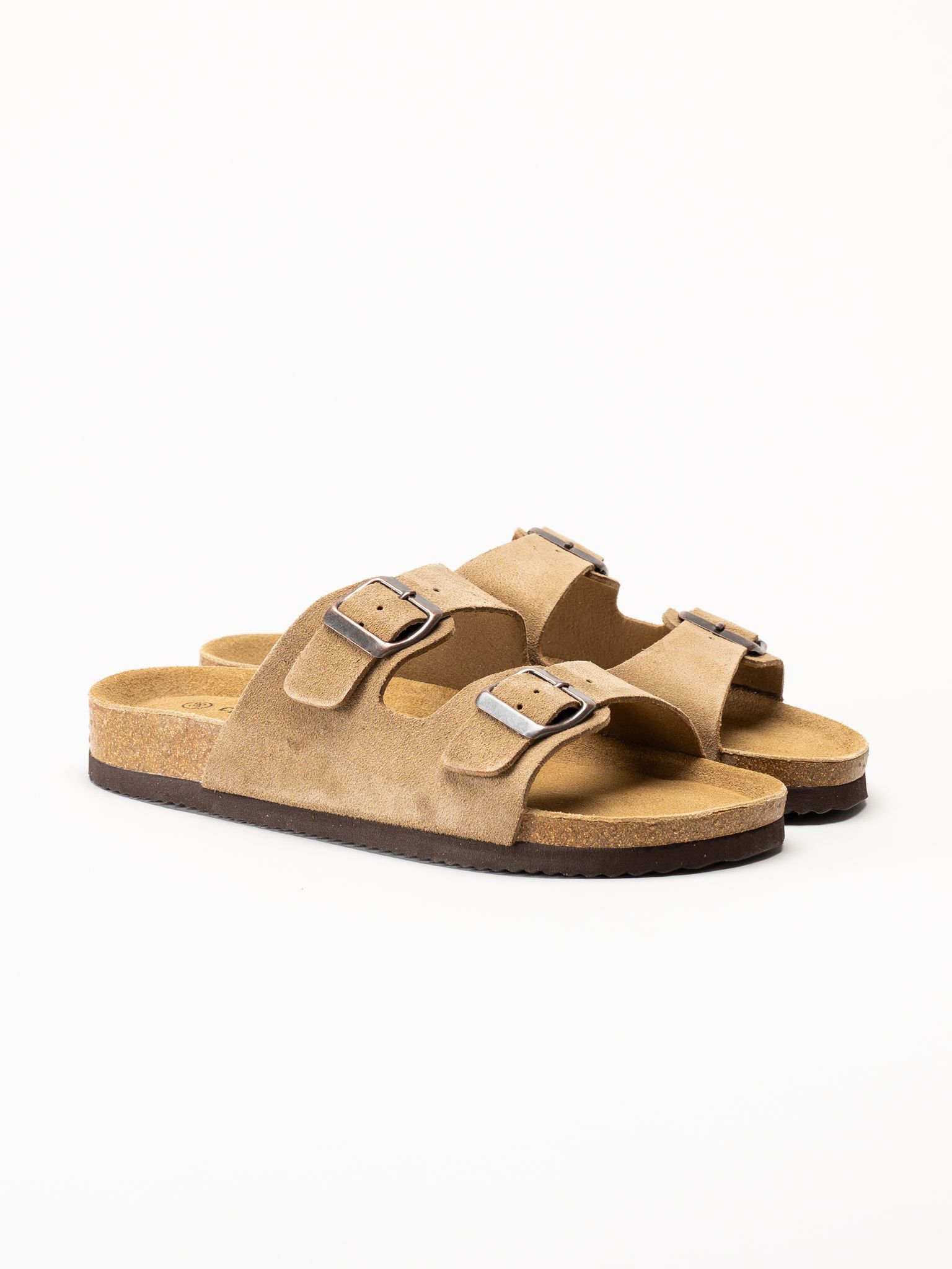 CpH Comfort - Ljusbruna sandaler i mocka