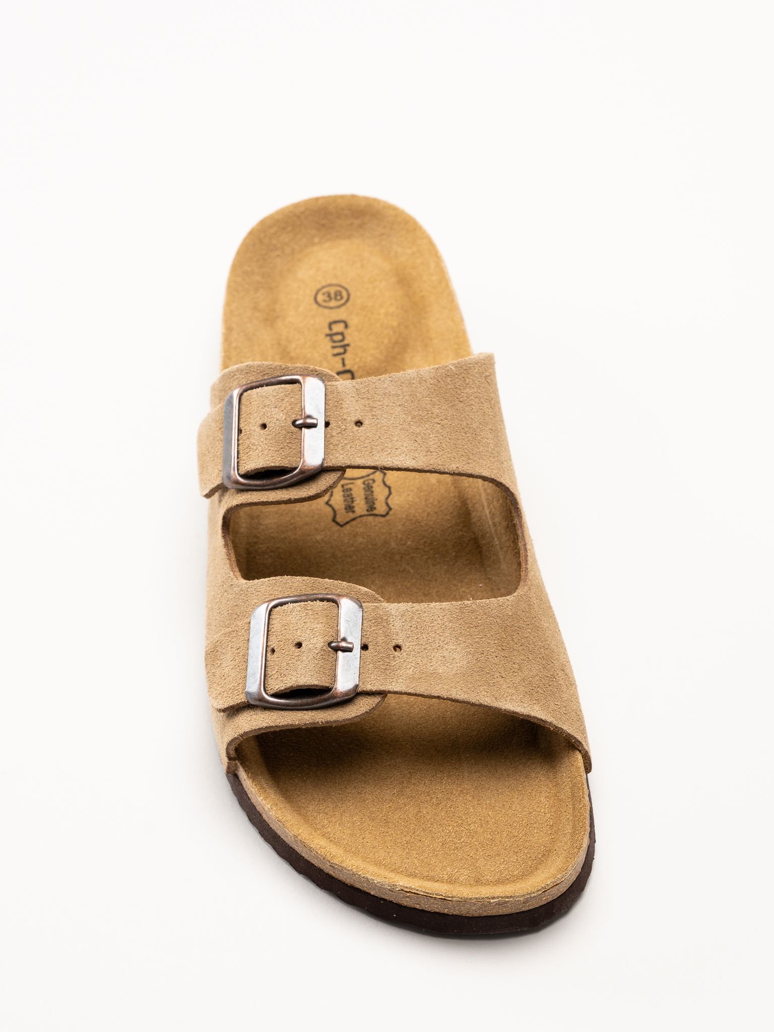 CpH Comfort - Ljusbruna sandaler i mocka