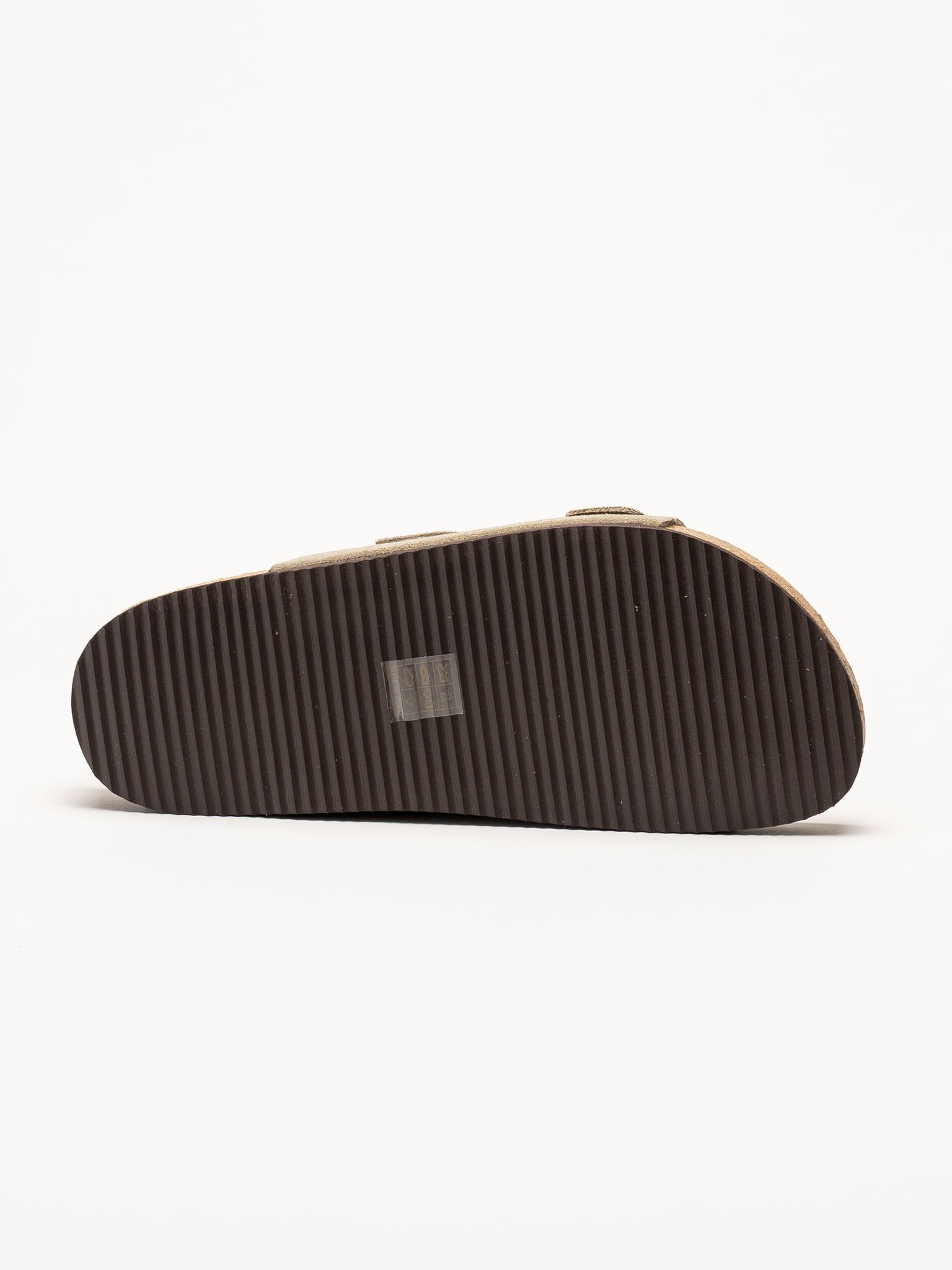 CpH Comfort - Grågröna slip in sandaler i mocka