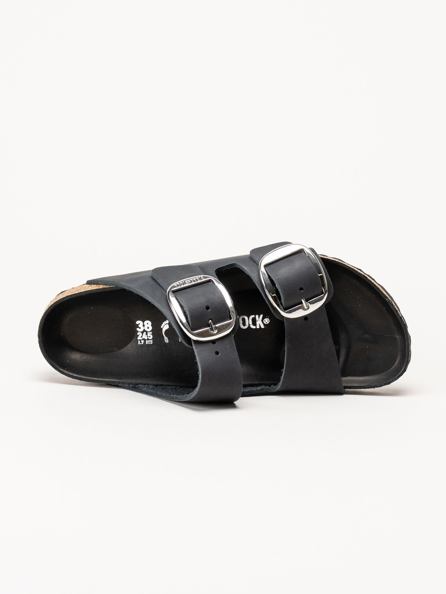 Birkenstock - Arizona Big Buckle - Svarta slip in sandaler