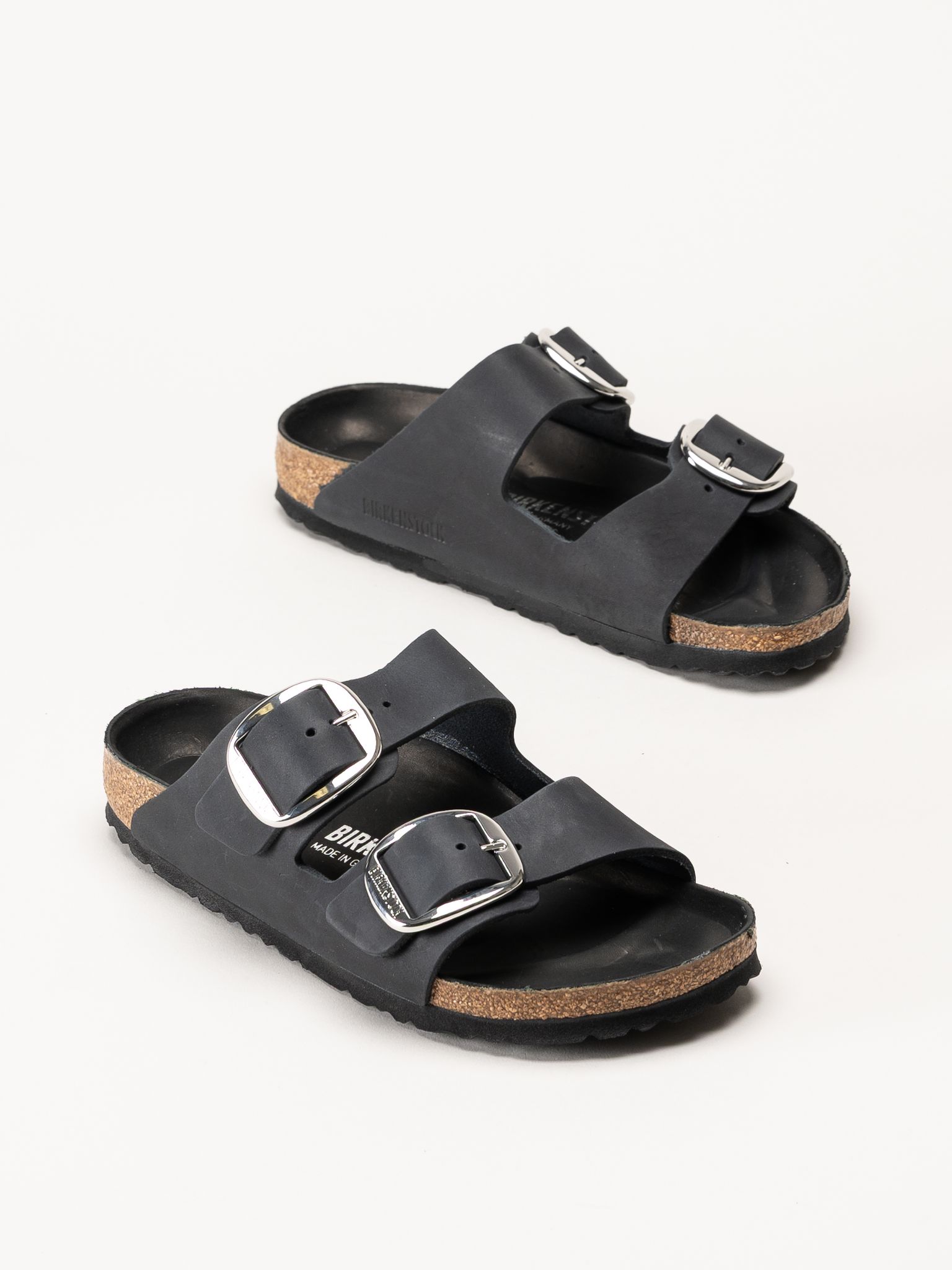 Birkenstock - Arizona Big Buckle - Svarta slip in sandaler