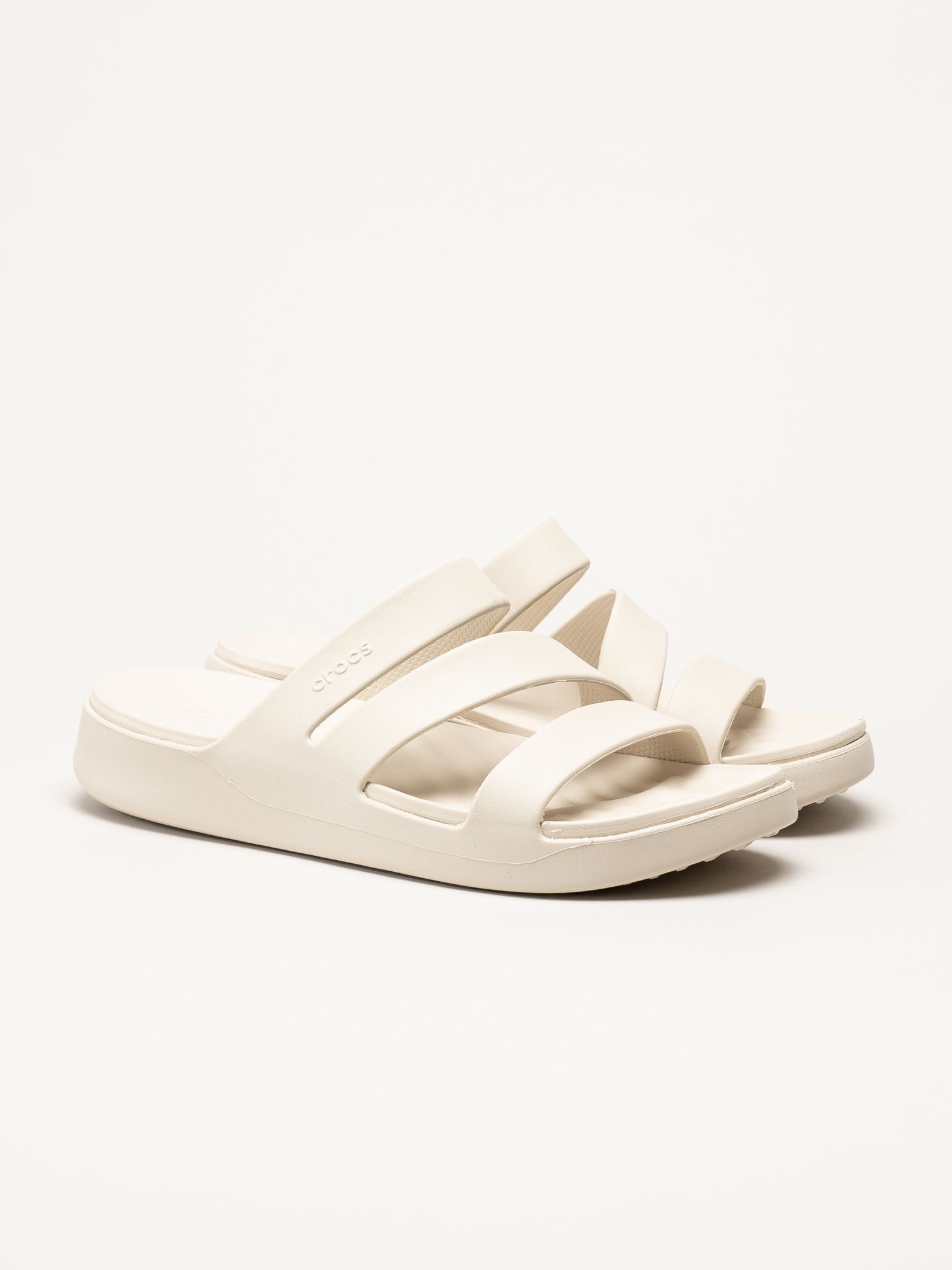 Crocs - Getaway Strappy - Offwhite sandaler