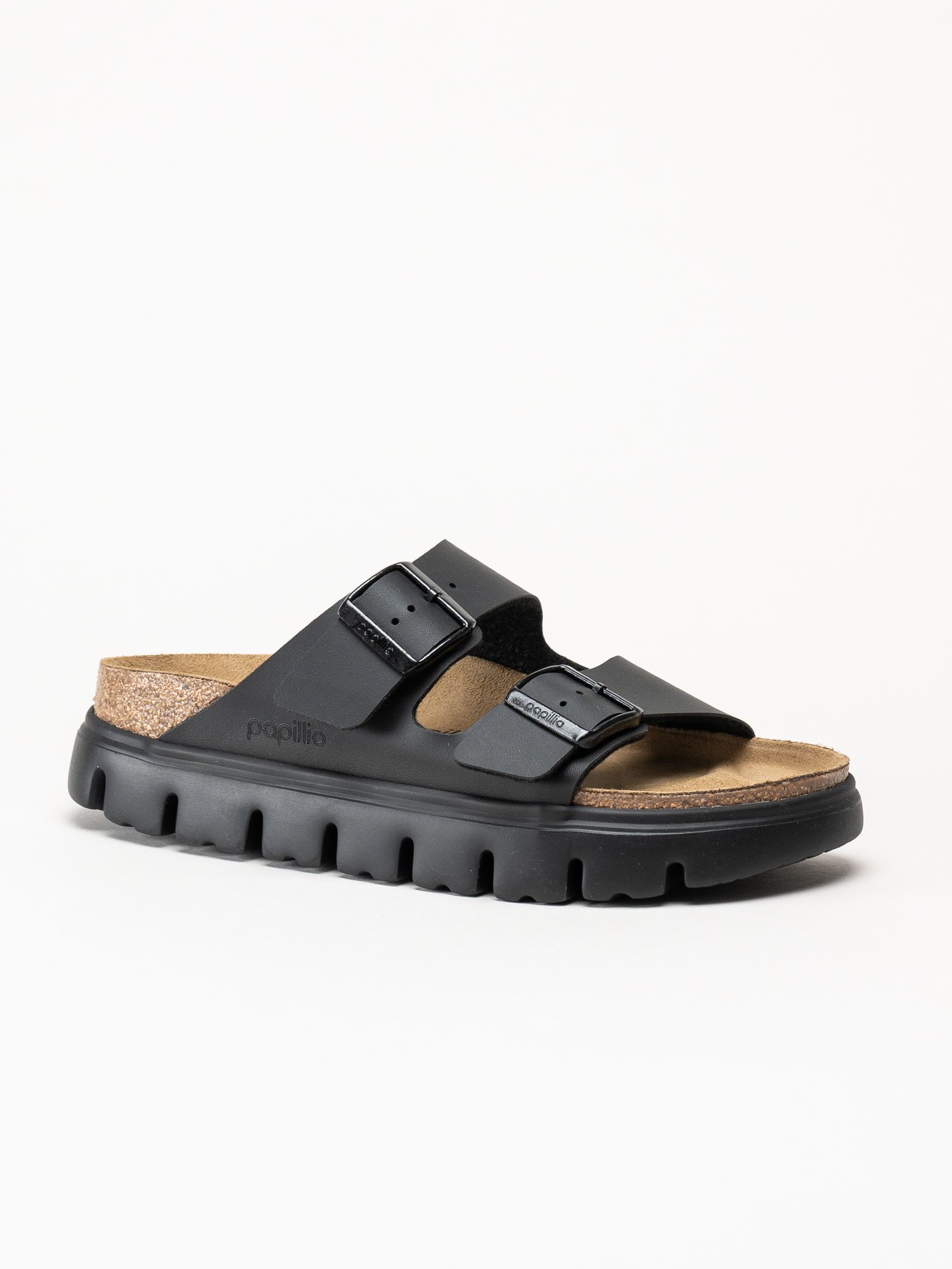 Birkenstock - Arizona PAP - Svarta platåsandaler