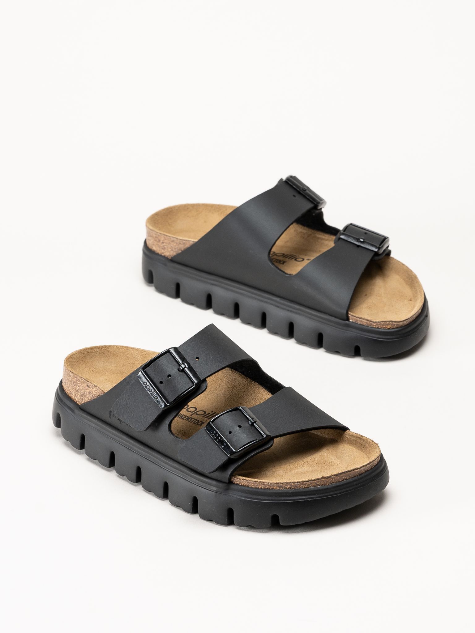 Birkenstock - Arizona PAP - Svarta platåsandaler