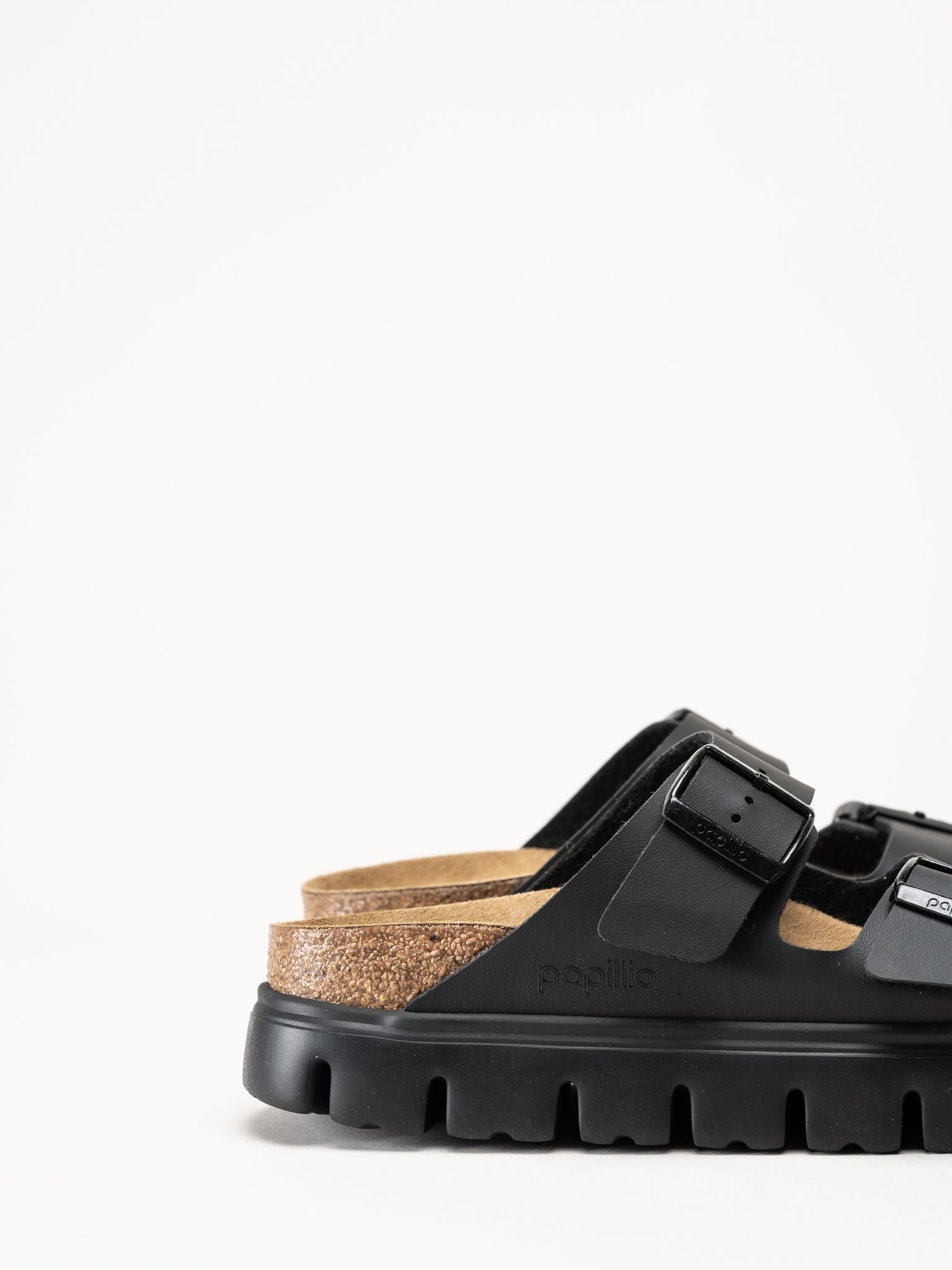 Birkenstock - Arizona PAP - Svarta platåsandaler