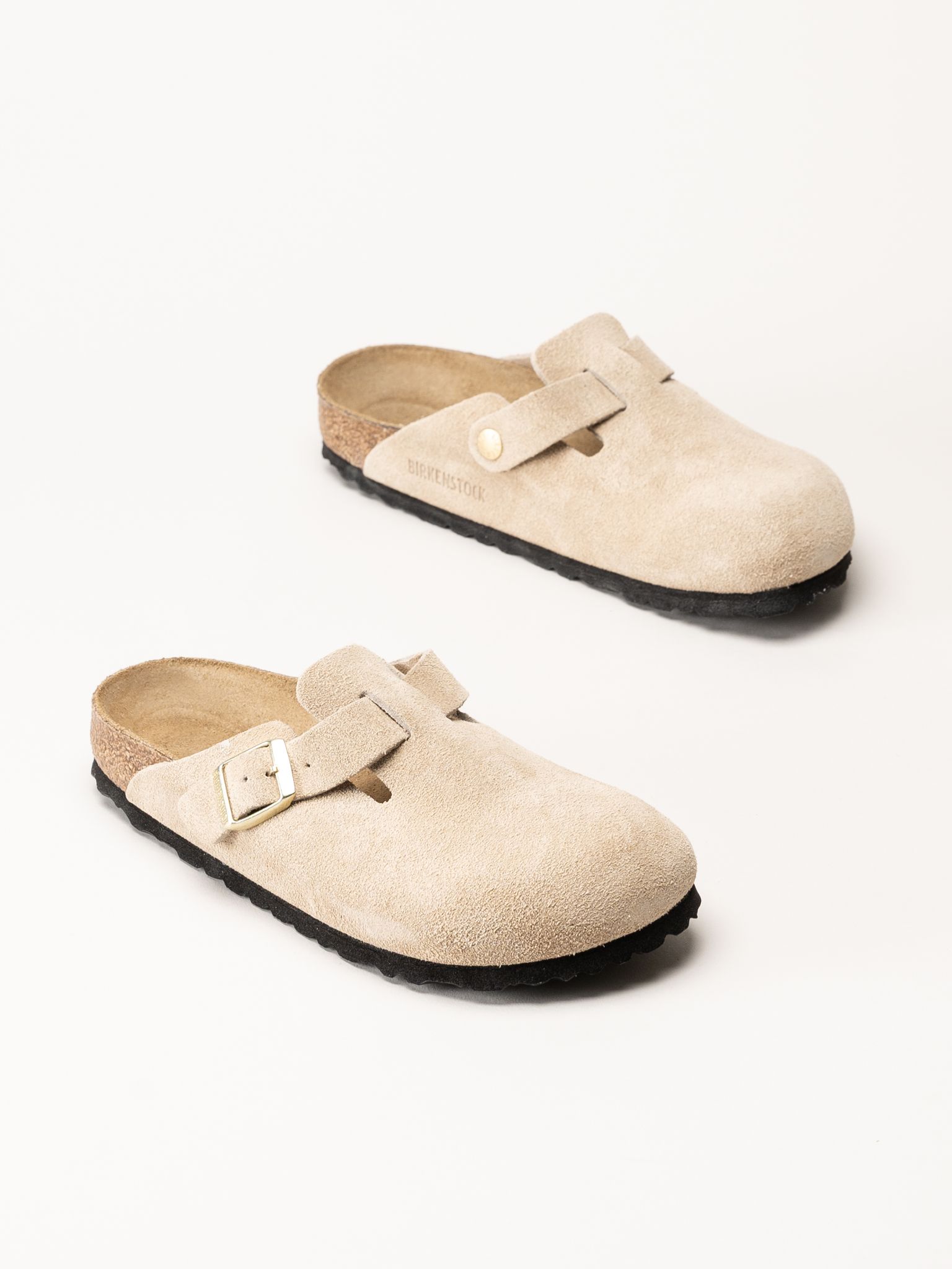 Birkenstock - Boston - Beige slip in sandaler