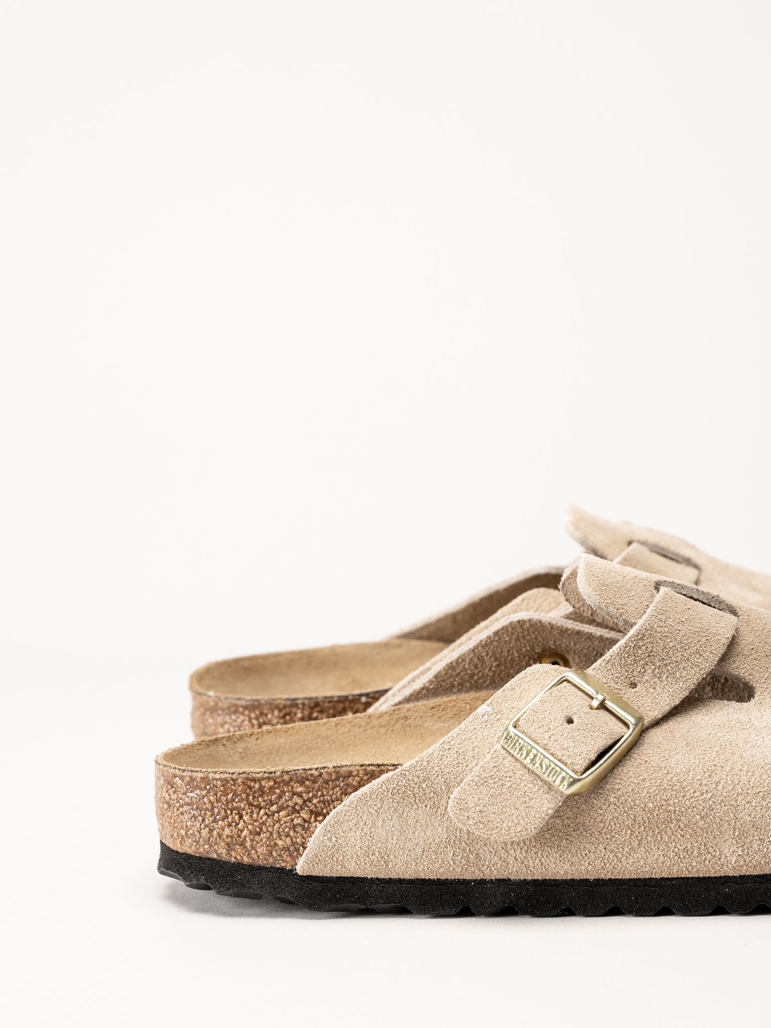 Birkenstock - Boston - Beige slip in sandaler