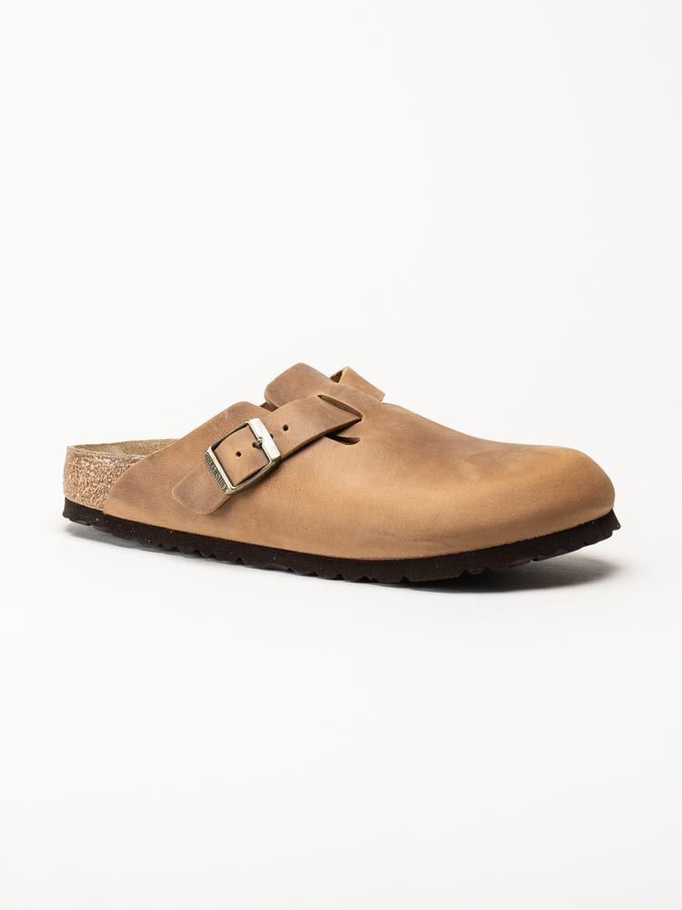 Birkenstock - Boston - Ljusbruna slip-in sandaler