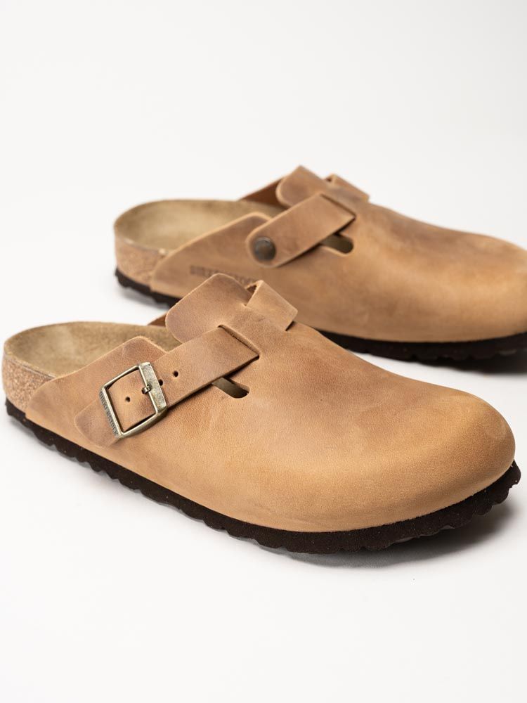 Birkenstock - Boston - Ljusbruna slip-in sandaler