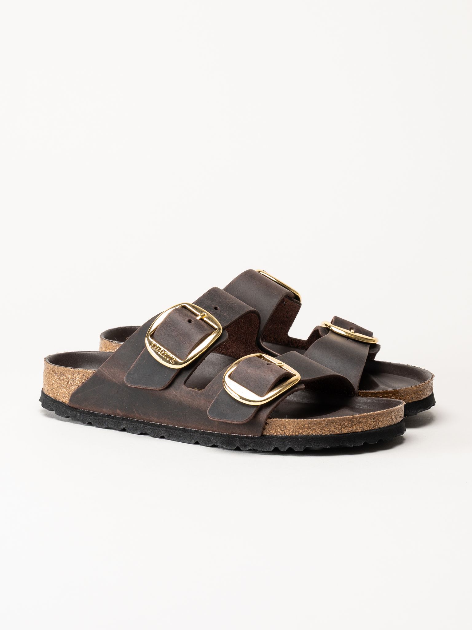 Birkenstock - Arizona Big Buckle - Mörkbruna slip in sandaler