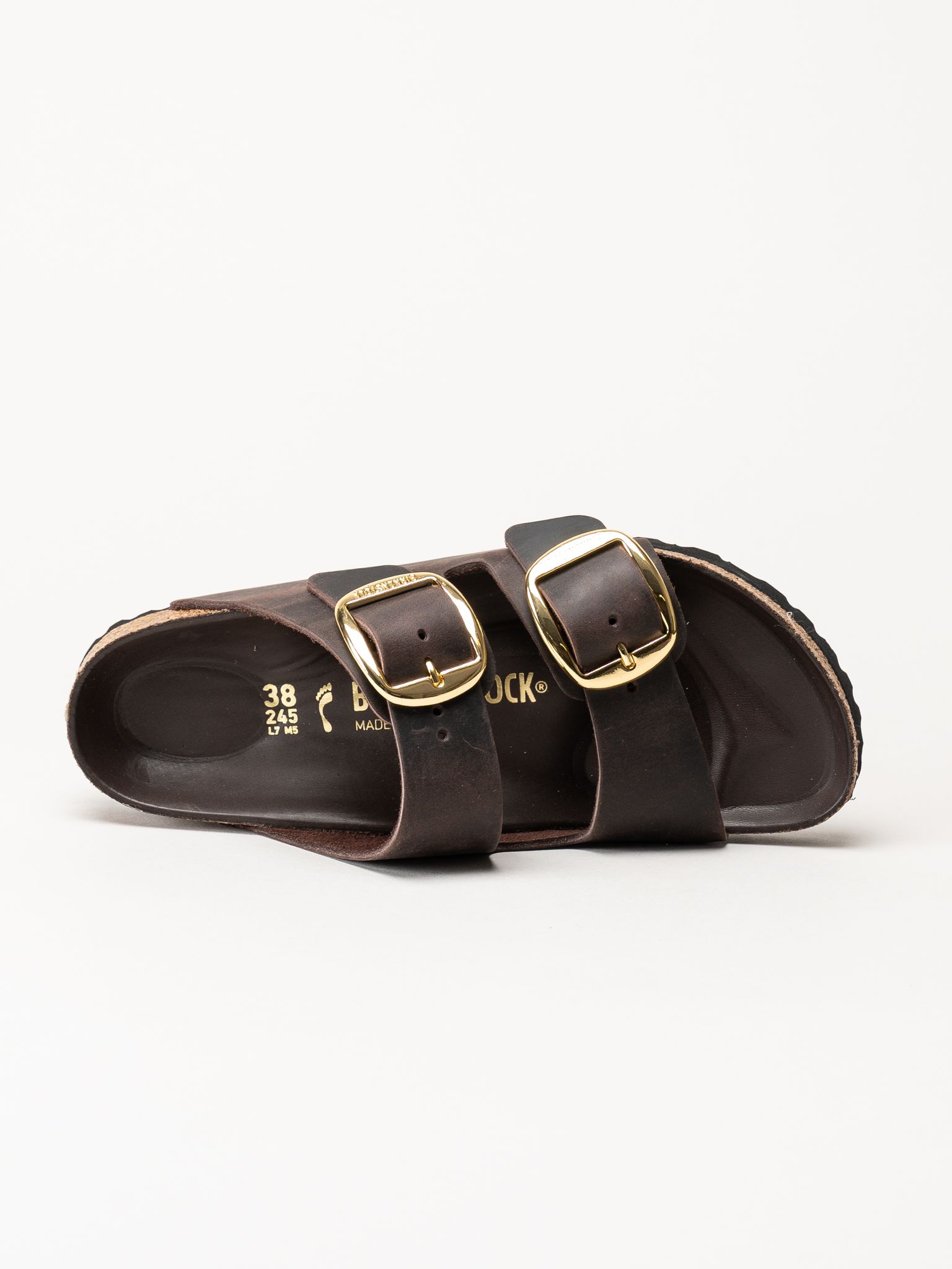 Birkenstock - Arizona Big Buckle - Mörkbruna slip in sandaler