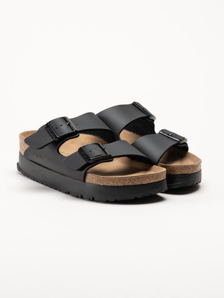Birkenstock - Arizona Pap Flex - Svarta platåsandaler