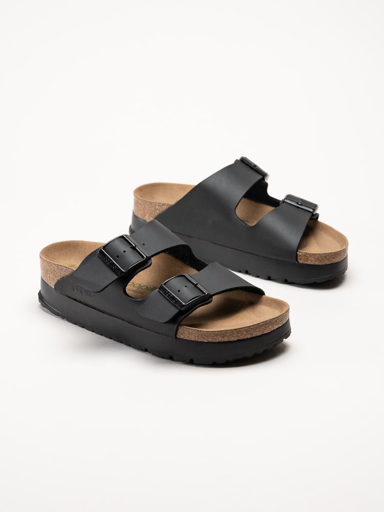Birkenstock - Arizona Pap Flex - Svarta platåsandaler
