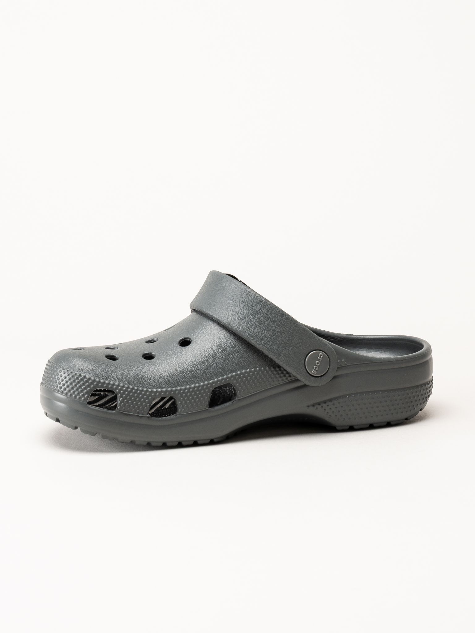Crocs - Classic Buckle Clog - Grå slip in tofflor