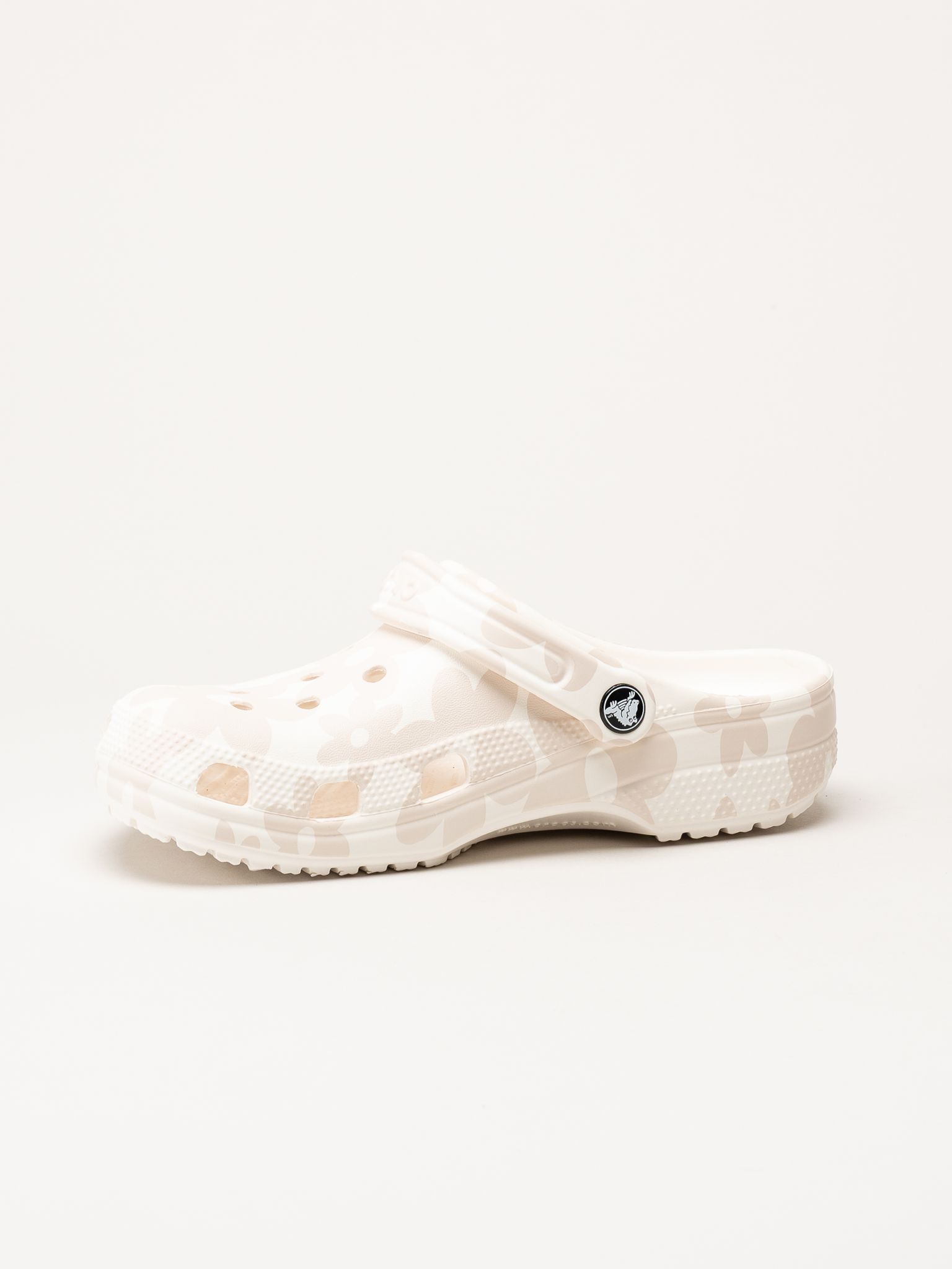 Crocs - Classic Pop Petals Clog - Vit slip in tofflor