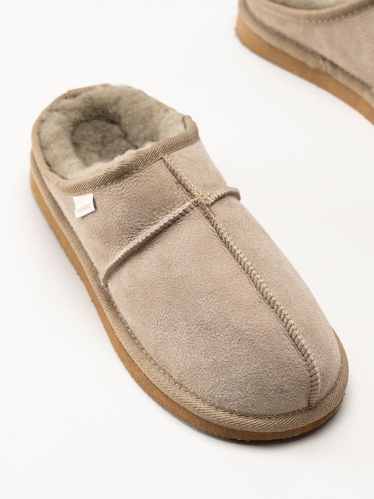 Shepherd - Bobo - Grå fårskinnstofflor