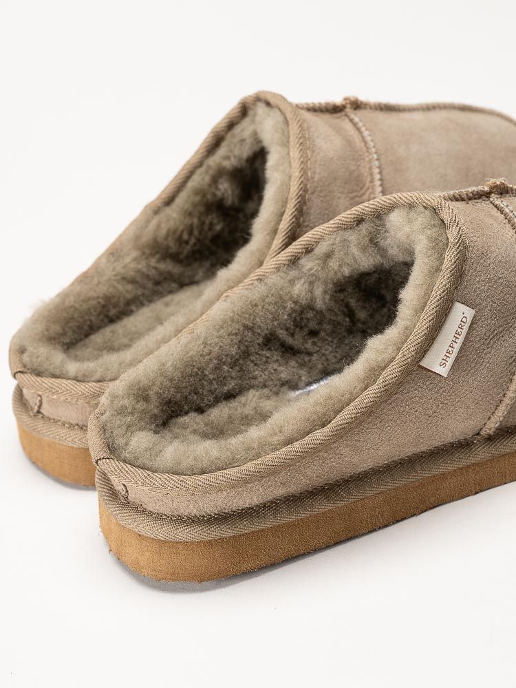 Shepherd - Bobo - Grå fårskinnstofflor
