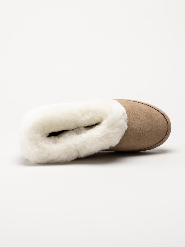 Shepherd - Emmy - Beige fårskinnstofflor