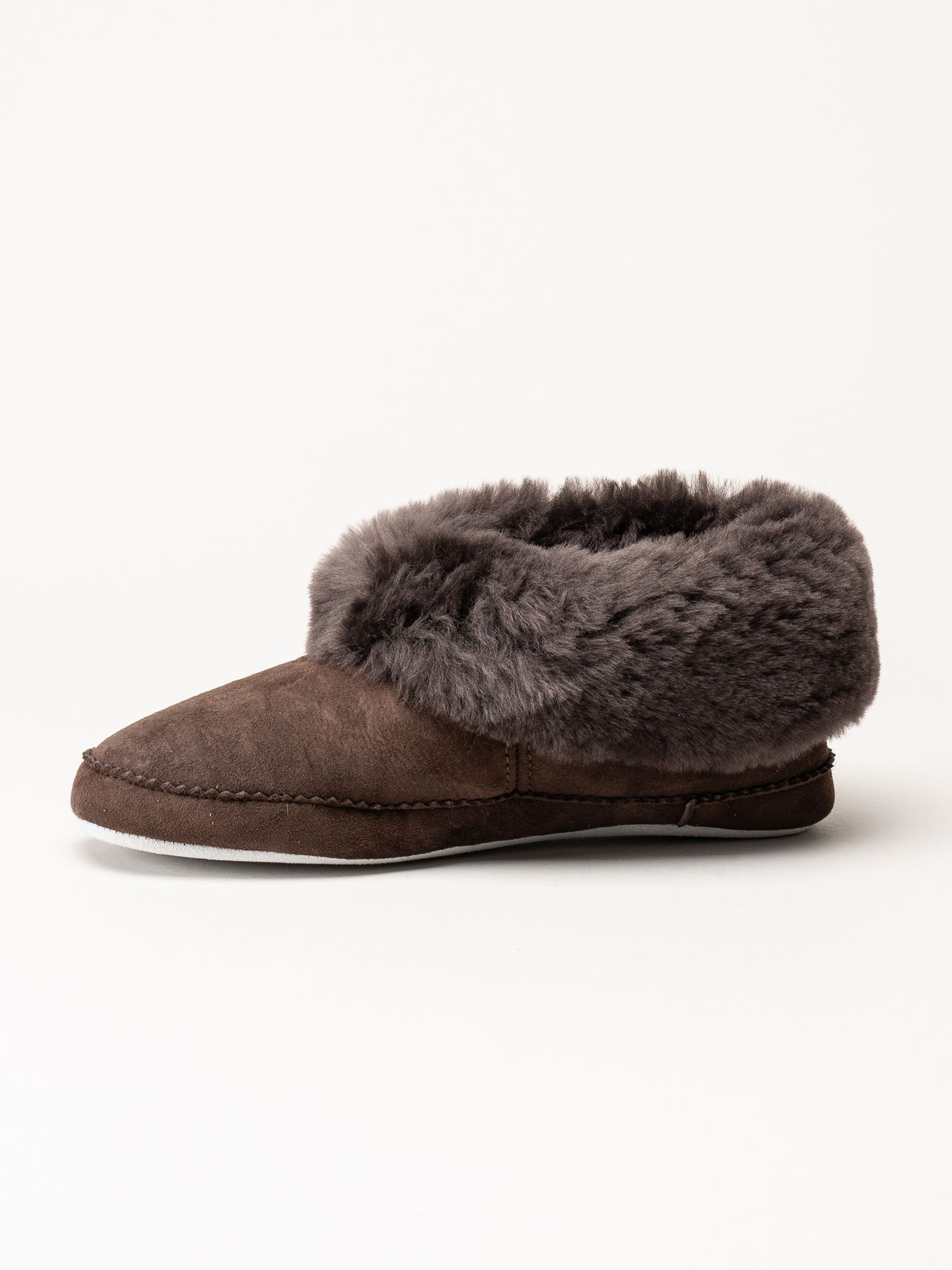 Shepherd - Emmy - Mörkbruna fårskinnstofflor