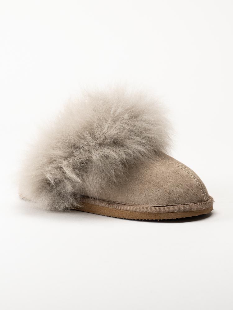 Shepherd - Evelina - Grå fårskinnstofflor