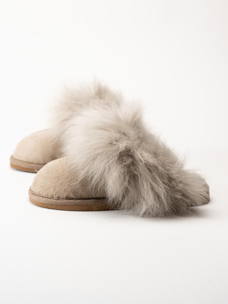 Shepherd - Evelina - Grå fårskinnstofflor