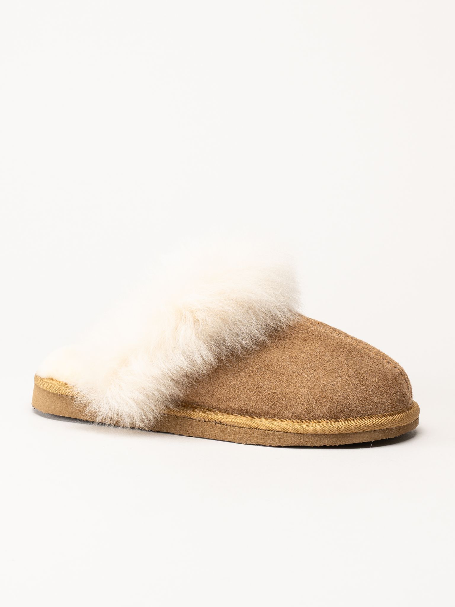 Shepherd - Evelina - Ljusbruna slip in fårskinnstofflor