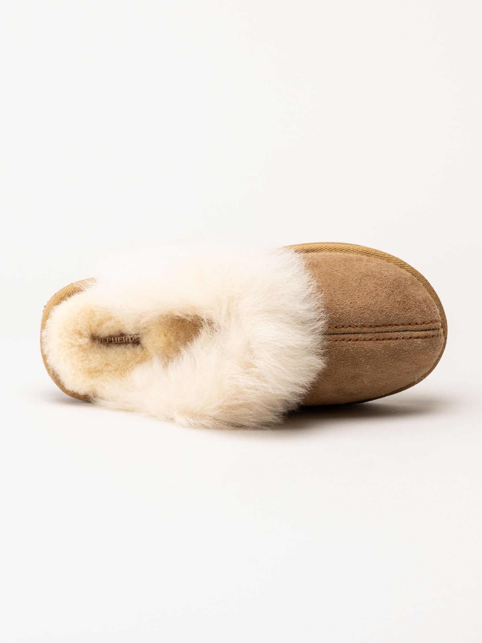 Shepherd - Evelina - Ljusbruna slip in fårskinnstofflor